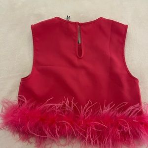SUPER cute pink boutique top. Size small never worn with tags.